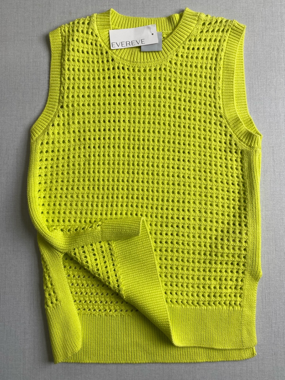 NWT Varley Evereve Knit Vest Size Small Cotton Crochet 100% Cotton - Picture 6 of 11